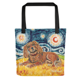 Cavalier King Charles (ruby) STARRY NIGHT Tote