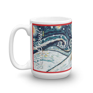 Boxer Snowy Night Mug - 15oz