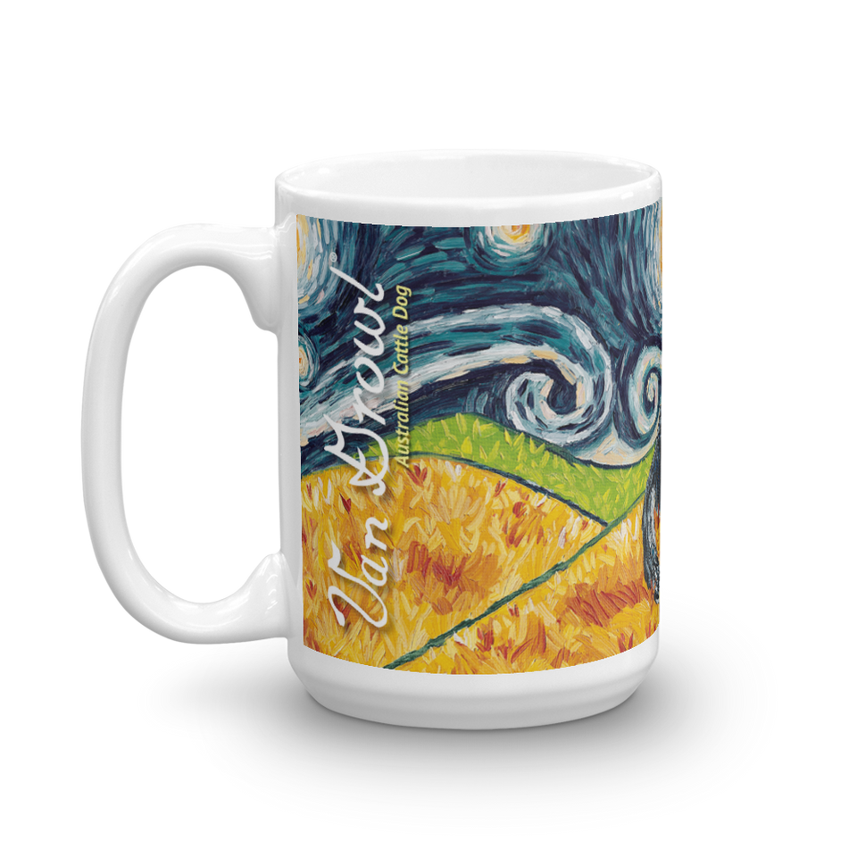 Australian Cattle Dog STARRY NIGHT Mug-15oz