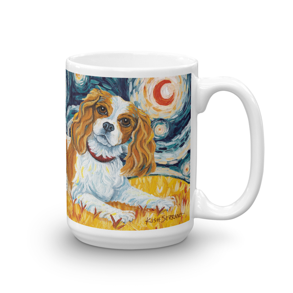 Cavalier King Charles (blenheim) STARRY NIGHT Mug-15oz