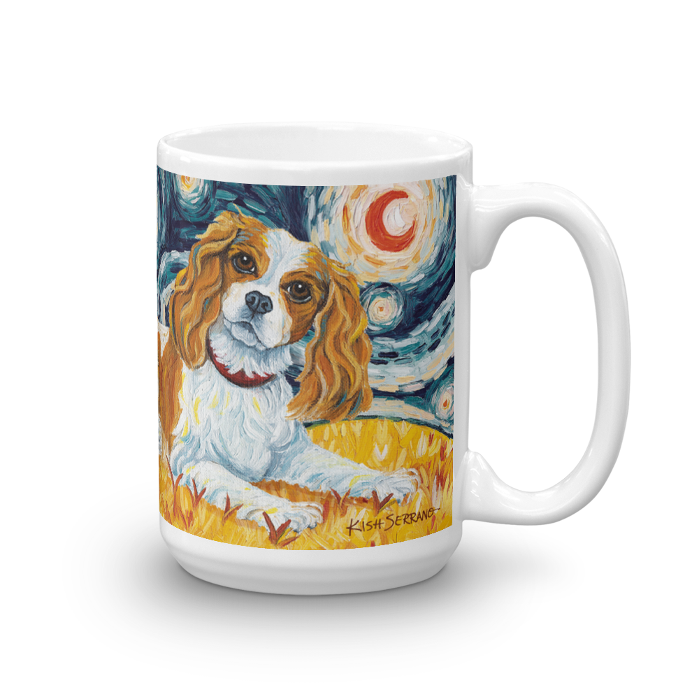 Cavalier King Charles (blenheim) STARRY NIGHT Mug-15oz