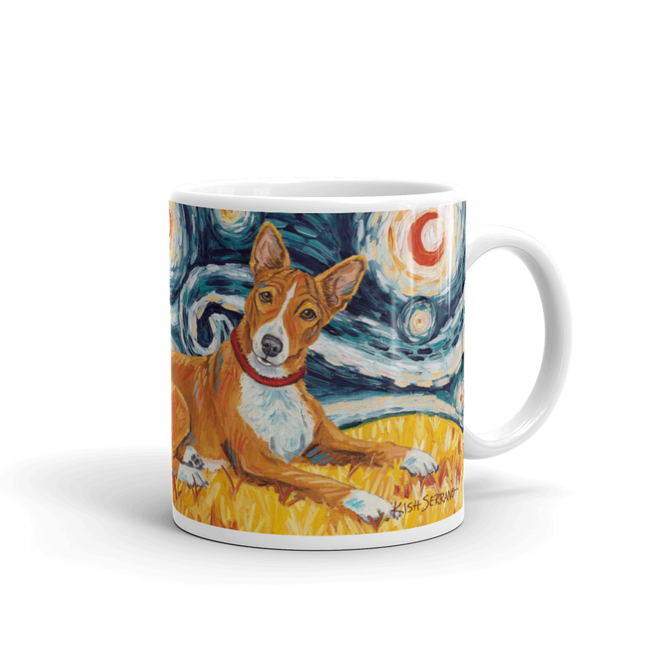 Basenji  STARRY NIGHT Mug-15oz