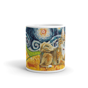 Chihuahua (long haired) STARRY NIGHT Mug-15oz