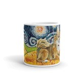 Chihuahua (long haired) STARRY NIGHT Mug-15oz