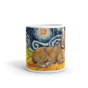 Pit Bull Terrier (tan) STARRY NIGHT Mug-15oz