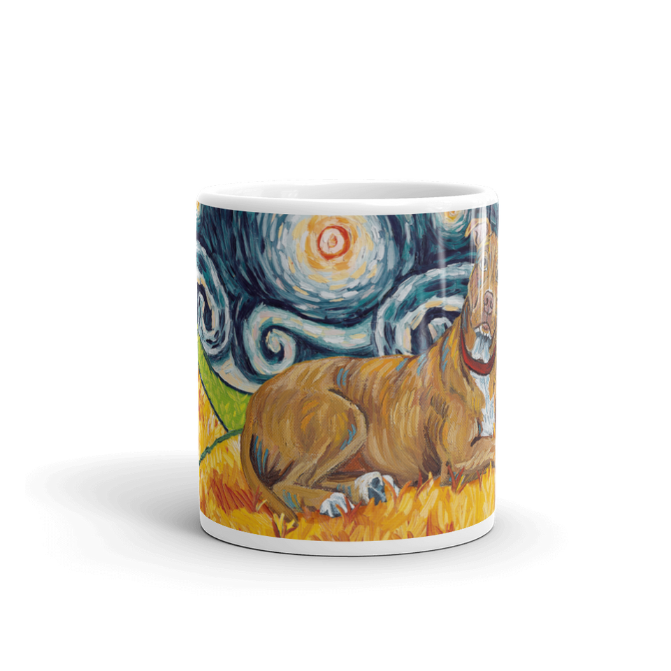 Pit Bull Terrier (tan) STARRY NIGHT Mug-15oz