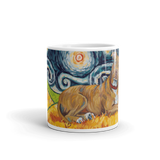 Pit Bull Terrier (tan) STARRY NIGHT Mug-15oz