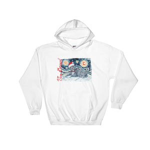 American Staffordshire Terrier (Grey) Snowy Night Hoodie