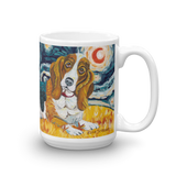 Basset Hound STARRY NIGHT Mug-15oz