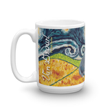 Pit Bull Terrier (grey) STARRY NIGHT Mug-15oz