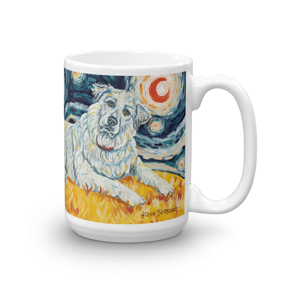 Great Pyrenees STARRY NIGHT Mug-15oz