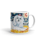 Maltese (longhaired) STARRY NIGHT Mug-15oz