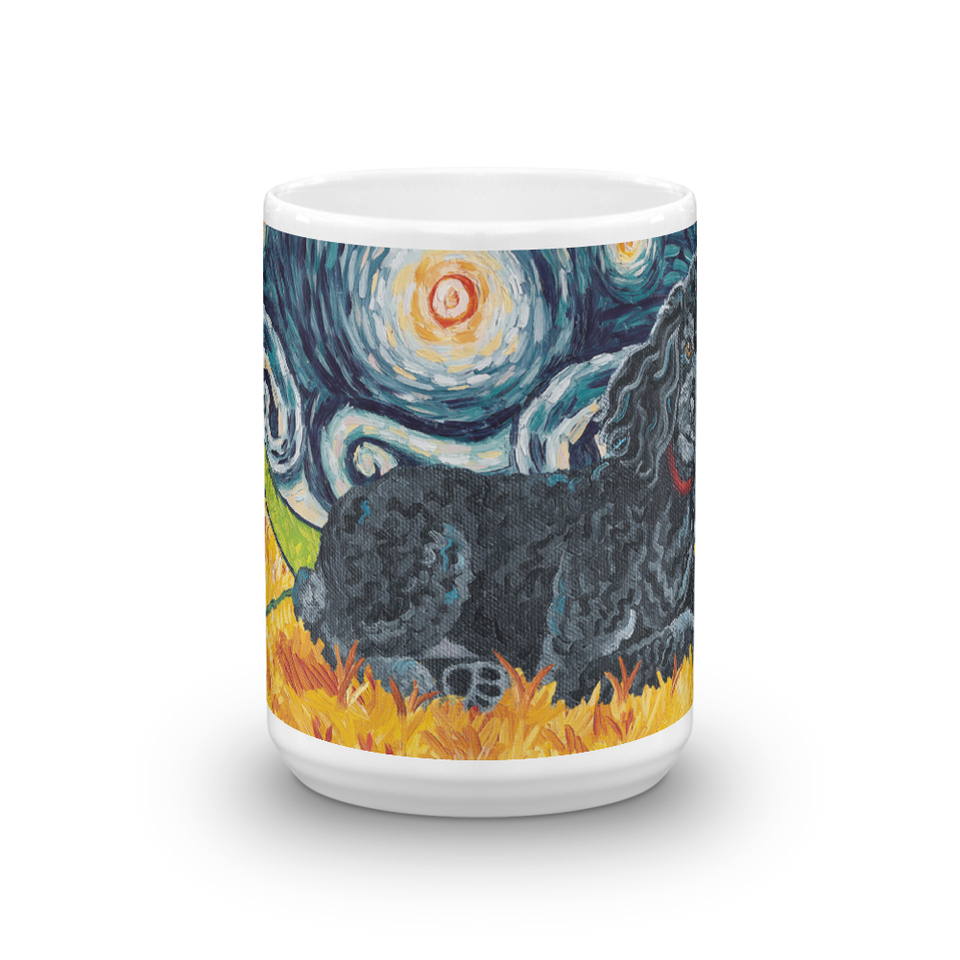 Poodle (black) STARRY NIGHT Mug-15oz