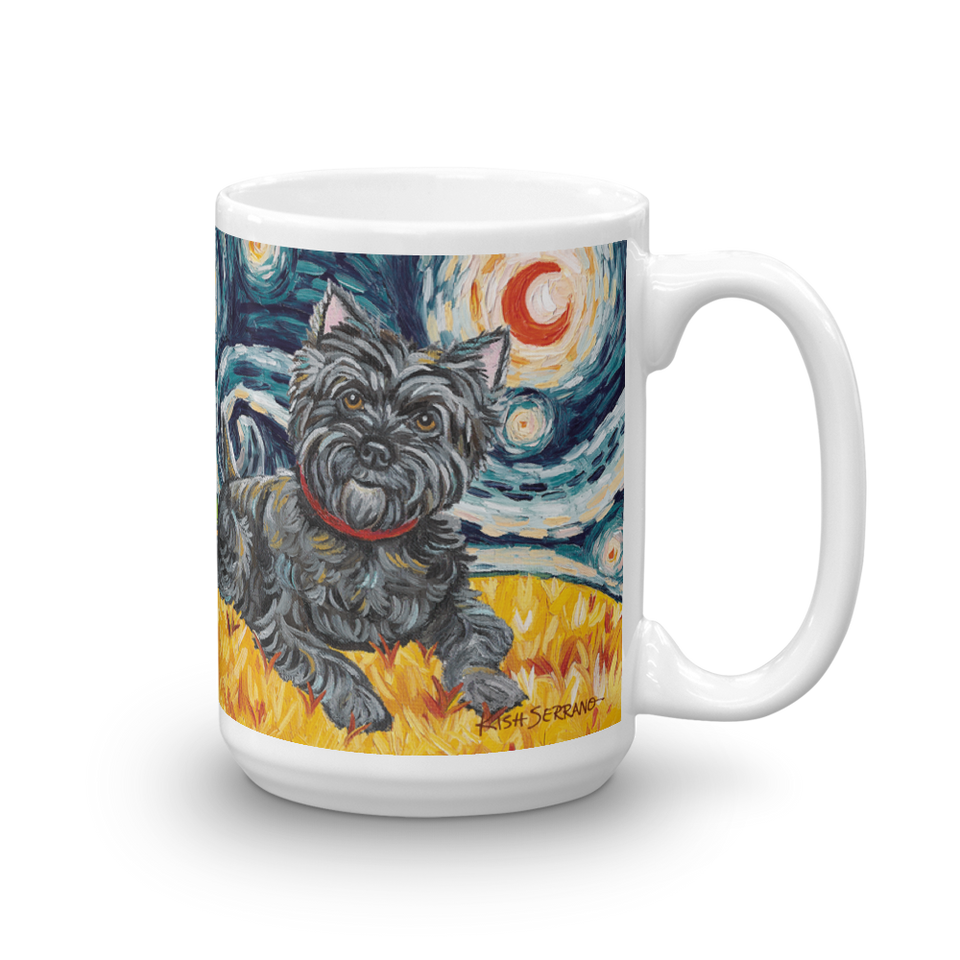 Cairn Terrier (dark)  STARRY NIGHT Mug-15oz