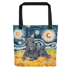 Scottish Terrier STARRY NIGHT Tote