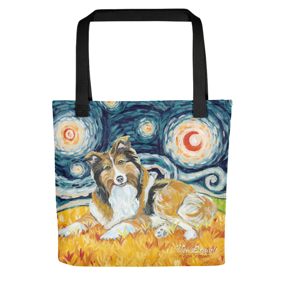 Shetland Sheepdog STARRY NIGHT Tote