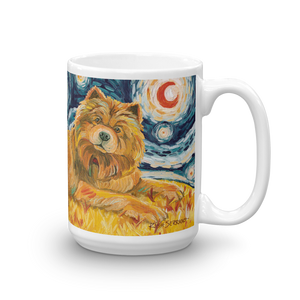 Chow (light) STARRY NIGHT Mug-15oz