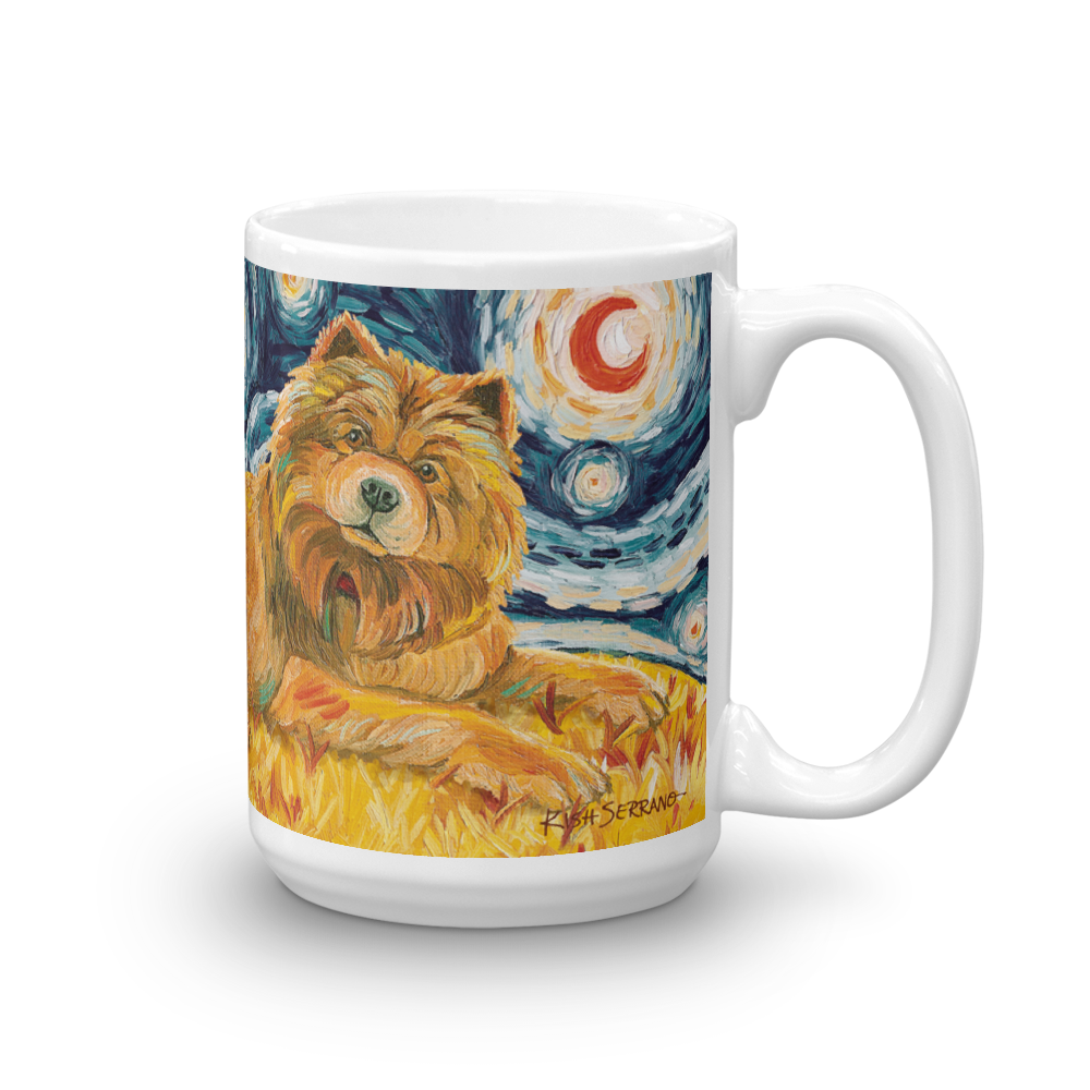 Chow (light) STARRY NIGHT Mug-15oz