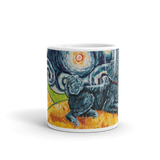 Poodle (Standard - black) STARRY NIGHT Mug-15oz