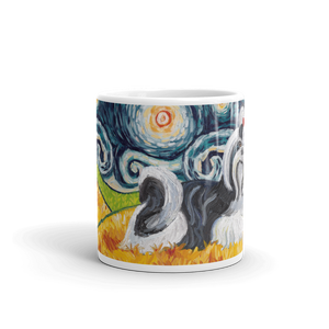 Shih Tzu (black & white) STARRY NIGHT Mug-15oz