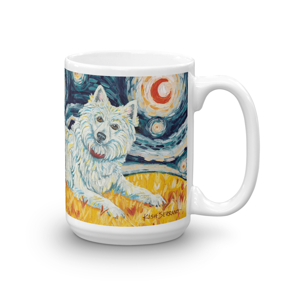 American Eskimo STARRY NIGHT Mug-15oz