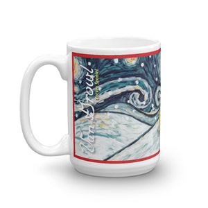 Cocker Spaniel Snowy Night Mug - 15oz