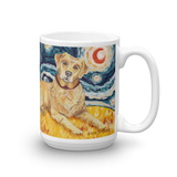 Labrador Retriever (yellow) STARRY NIGHT Mug-15oz