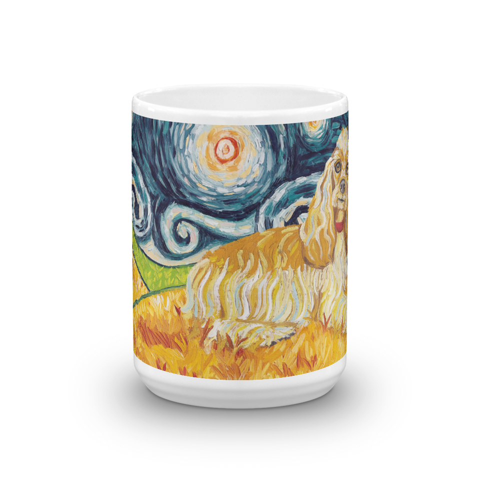 Cocker Spaniel STARRY NIGHT Mug-15oz