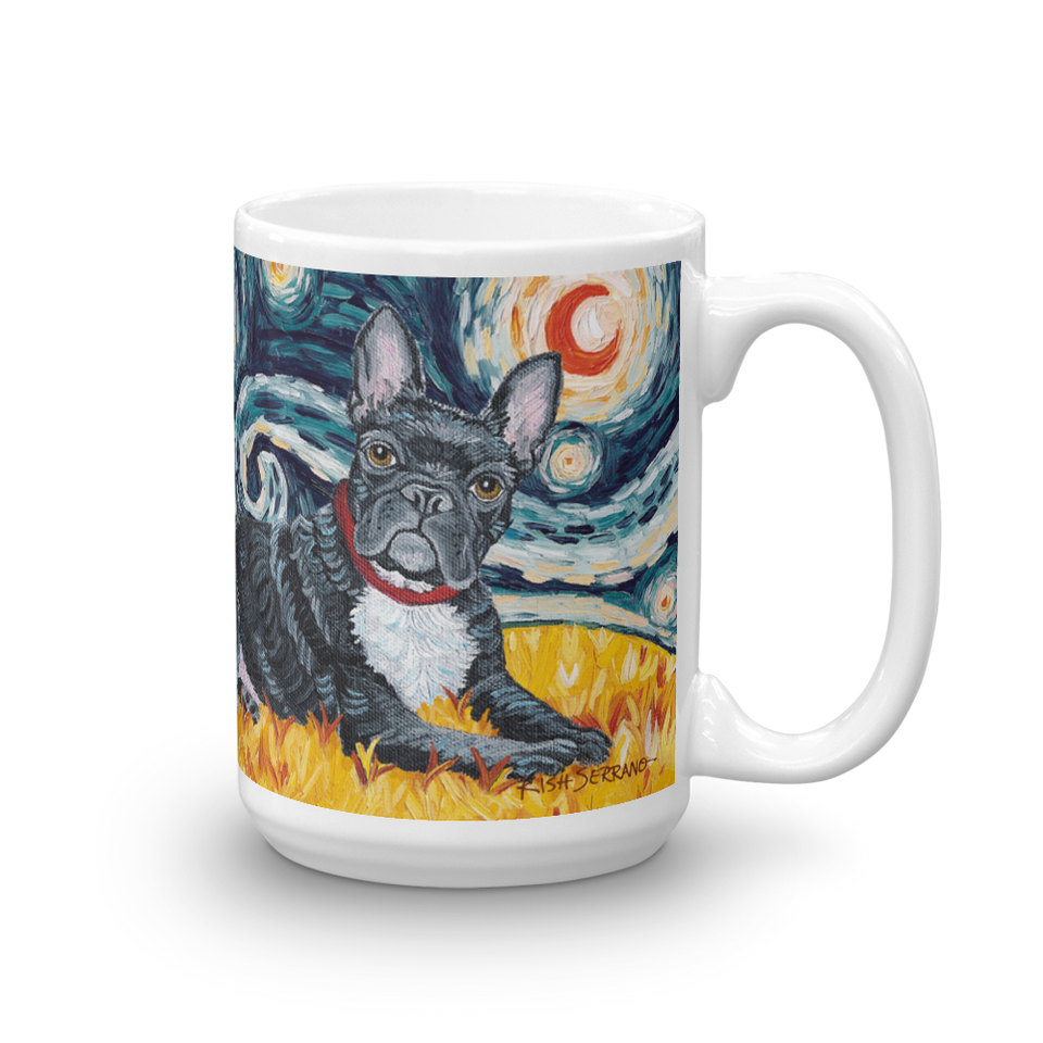 French Bulldog STARRY NIGHT Mug-15oz