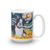 Boston Terrier STARRY NIGHT Mug-15oz