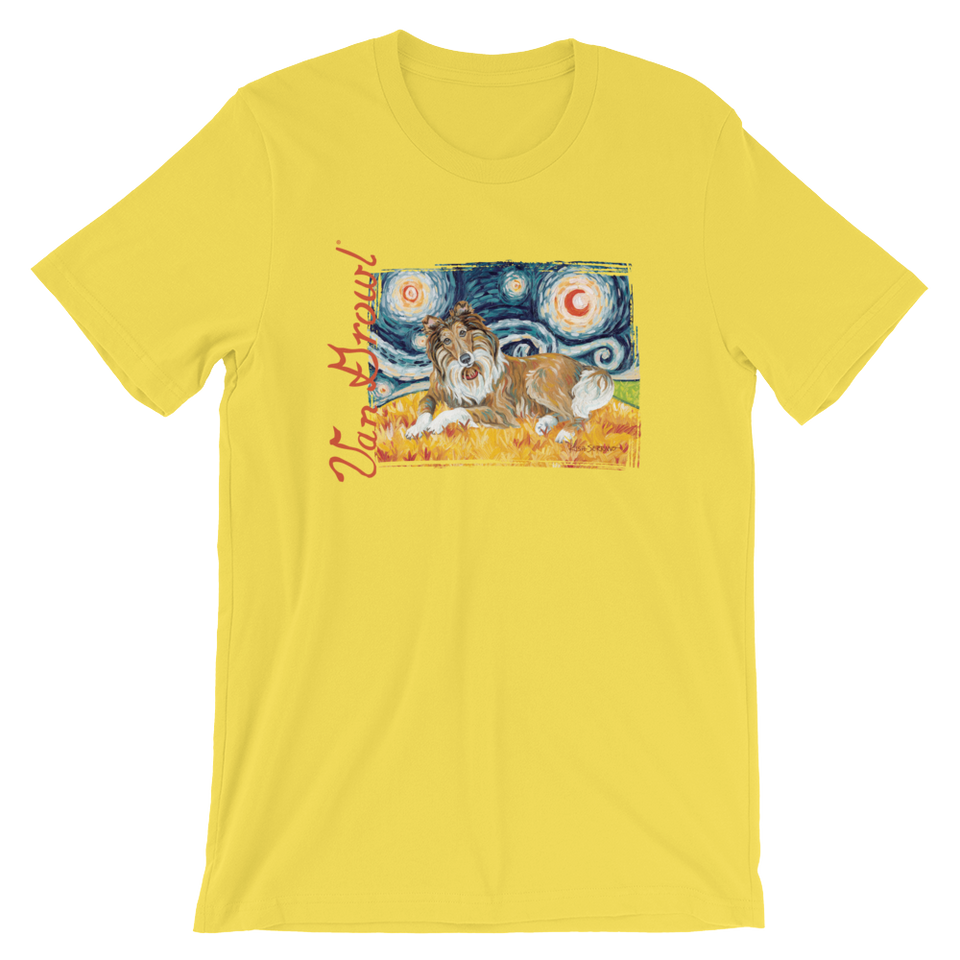 Collie (dark face) STARRY NIGHT T-Shirt