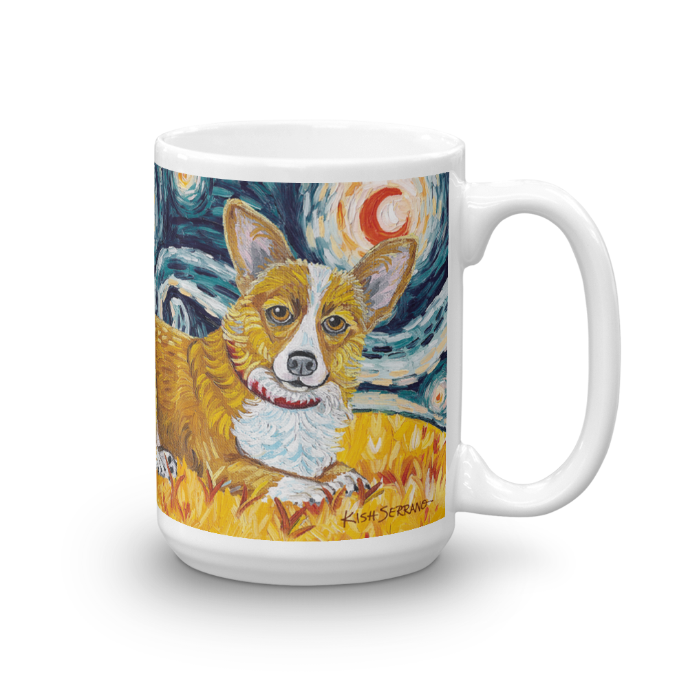 Corgi (Pembroke Welsh) STARRY NIGHT Mug-15oz