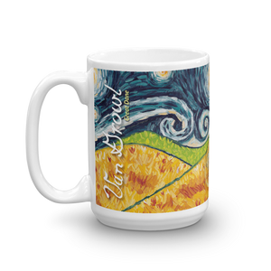 Great Dane (uncropped) STARRY NIGHT Mug-15oz