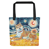 Shiba Inu (cream) STARRY NIGHT Tote