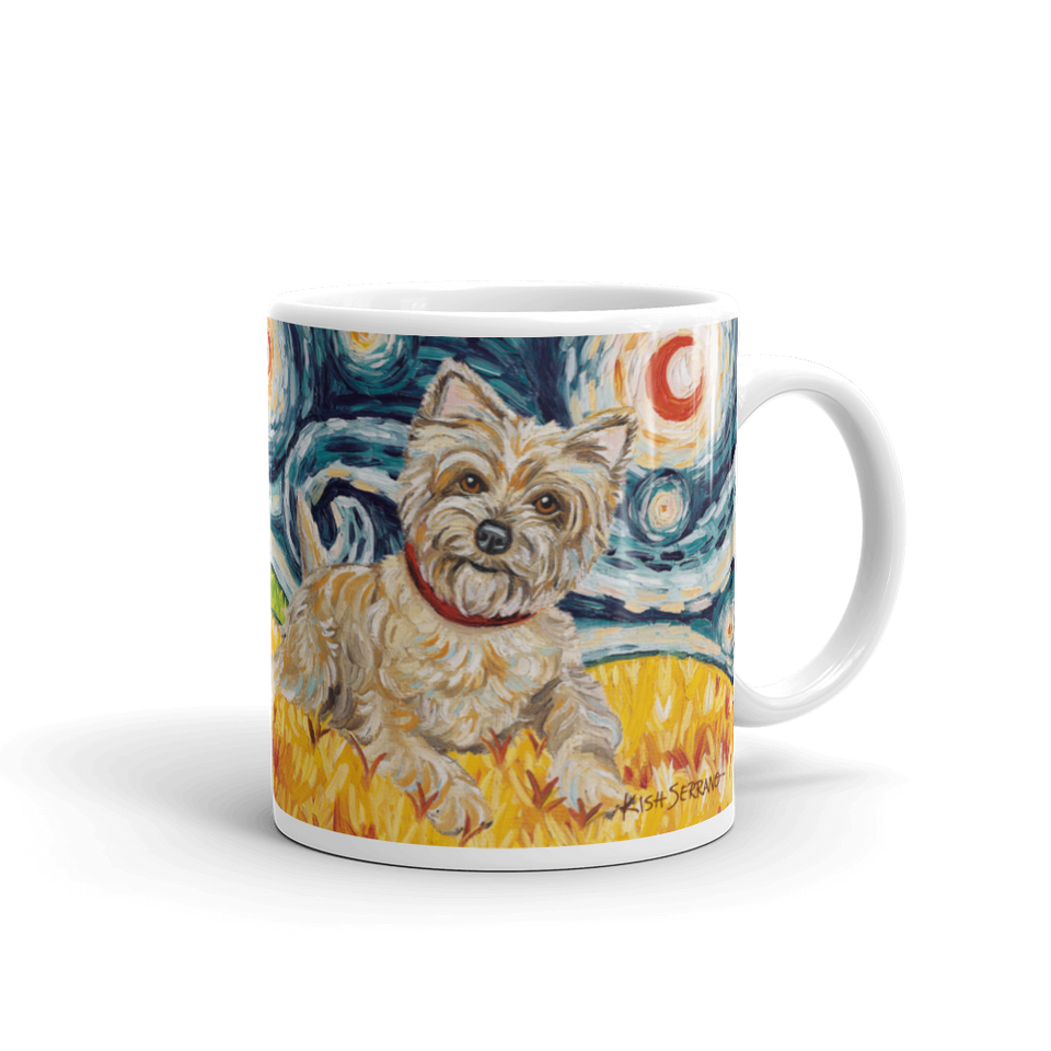 Cairn Terrier (light) STARRY NIGHT Mug-15oz