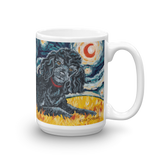 Poodle (black) STARRY NIGHT Mug-15oz