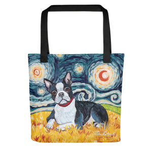 Boston Terrier STARRY NIGHT Tote