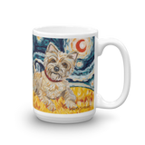 Cairn Terrier (light) STARRY NIGHT Mug-15oz