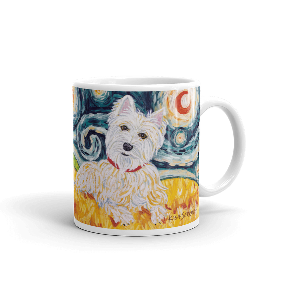 Westie STARRY NIGHT Mug-15oz