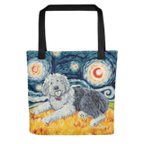 Old English Sheepdog STARRY NIGHT Tote