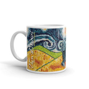 Poodle (Standard - black) STARRY NIGHT Mug-15oz