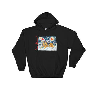 German Shepherd Snowy Night Hoodie