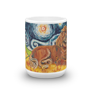 Cavalier King Charles (ruby) STARRY NIGHT Mug-15oz