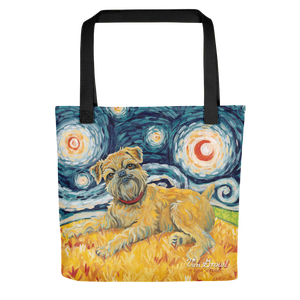 Brussels Griffon STARRY NIGHT Tote