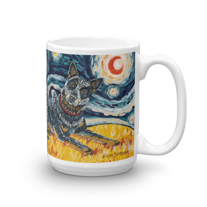 Australian Cattle Dog STARRY NIGHT Mug-15oz