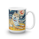 Shiba Inu (cream) STARRY NIGHT Mug-15oz