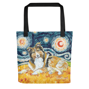 Shetland Sheepdog STARRY NIGHT Tote