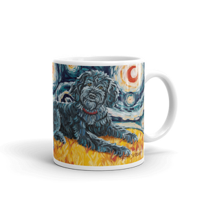 Doodle (black) STARRY NIGHT Mug-15oz