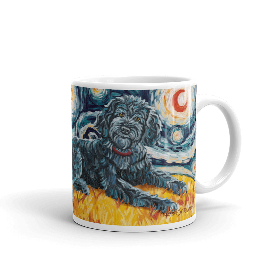 Doodle (black) STARRY NIGHT Mug-15oz