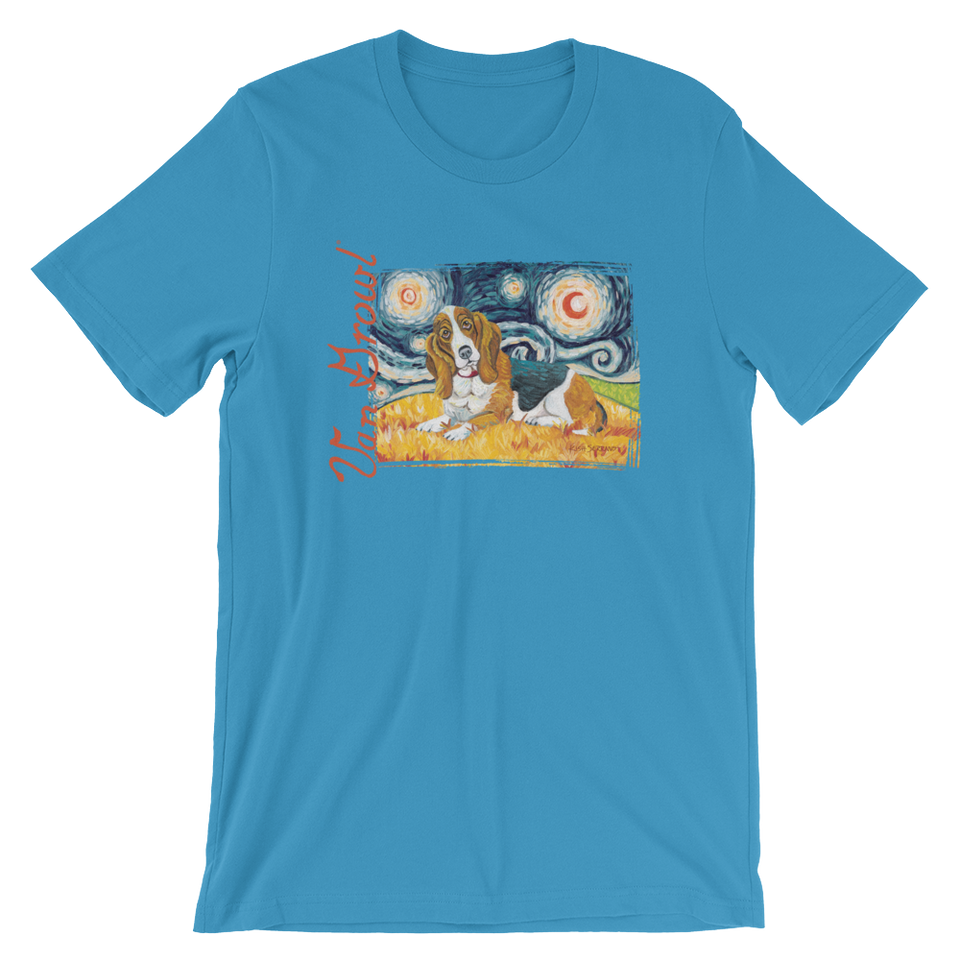 Basset Hound STARRY NIGHT T-Shirt